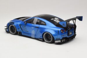 Nissan GT-R R35 Liberty Walk Work T2 Blå Metallic Solido 1:18 S1805801 Metal — billede 5 af 6