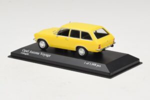 Opel Ascona A Voyage Gul Minichamps 1:43 400045811 Metal — billede 3 af 4
