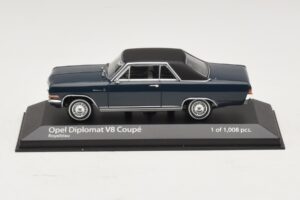 Opel Diplomat A V8 Coupe Mørkeblå Minichamps 1:43 400048021 Metal
