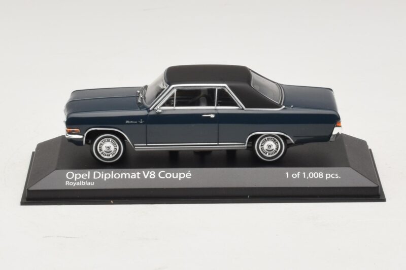 Opel Diplomat A V8 Coupe Mørkeblå Minichamps 1:43 400048021 Metal
