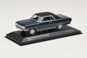 Opel Diplomat A V8 Coupe Mørkeblå Minichamps 1:43 400048021 Metal — billede 2 af 4