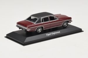 Opel Diplomat B Mørkerød Maxichamps 1:43 940046071 Metal — billede 2 af 4