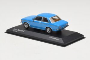 Opel Kadett C Blå Minichamps 1:43 400048101 Metal — billede 3 af 4