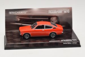 Opel Kadett C Coupé Præsentation IAA Frankfurt Rød Minichamps 1:43 436045620 Metal