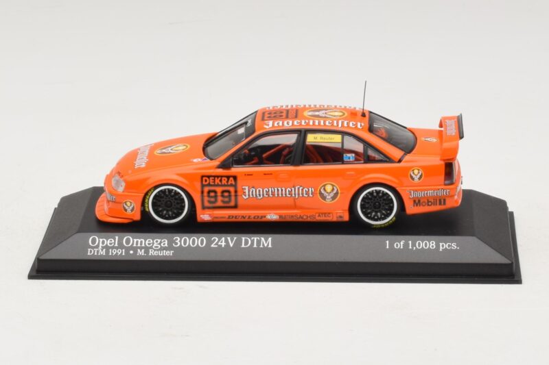 Opel Omega 3000 24V #99 Jägermeister M. Reuter DTM 1991 Minichamps 1:43 400914499 Metal
