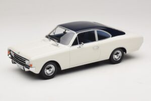 Opel Rekord C Coupé Hvid Blå Minichamps 1:18 107047021 Resin