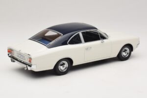 Opel Rekord C Coupé Hvid Blå Minichamps 1:18 107047021 Resin — billede 2 af 6