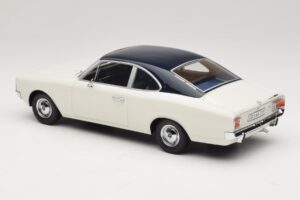 Opel Rekord C Coupé Hvid Blå Minichamps 1:18 107047021 Resin — billede 5 af 6