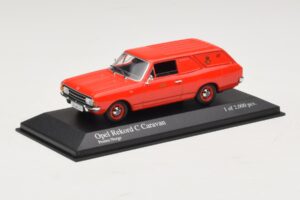 Opel Rekord Caravan Norwegian Post Minichamps 1:43 433046195 Metal — billede 2 af 4