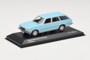 Opel Rekord D Caravan Lyseblå Minichamps 1:43 400044014 Metal — billede 2 af 4