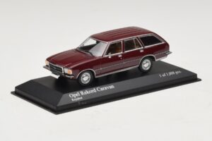 Opel Rekord D Caravan Rød Minichamps 1:43 400044012 Metal — billede 2 af 4