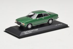 Opel Rekord D Coupé Grøn Metallic Minichamps 1:43 400044022 Metal — billede 2 af 4