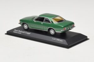 Opel Rekord D Coupé Grøn Metallic Minichamps 1:43 400044022 Metal — billede 3 af 4