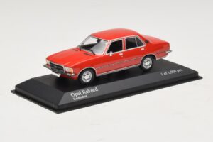 Opel Rekord D Rød Minichamps 1:43 400044004 Metal — billede 2 af 4