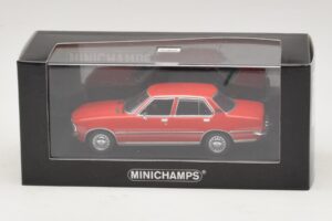 Opel Rekord D Rød Minichamps 1:43 400044004 Metal — billede 4 af 4