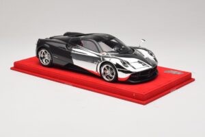 Pagani Huayra Chrome Silver Unikt Eksemplar BBR 1:18 P1873CM Resin — billede 4 af 7