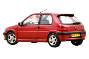 Peugeot 106 S16 Lucifer Red Norev 1:18 184921 Metal — billede 3 af 3