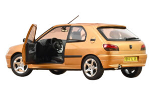 Peugeot 306 S16 Blaze Yellow Norev 1:18 184940 Metal — billede 2 af 3