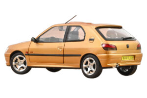Peugeot 306 S16 Blaze Yellow Norev 1:18 184940 Metal — billede 3 af 3
