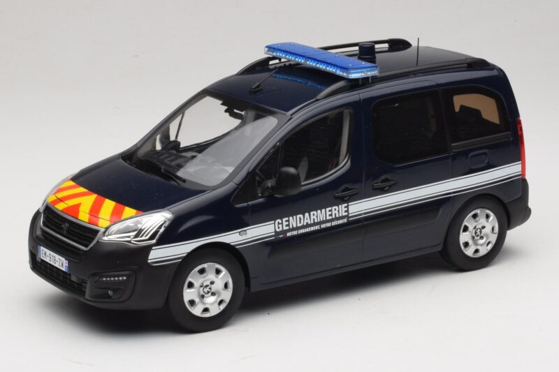 Peugeot Partner Gendarmerie Mørkeblå Norev 1:18 Peugeot Partner Gendarmerie Mørkeblå Norev 1:18 184890 Metal