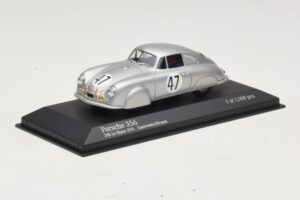 Porsche 356 #47 Sauerwein / Brunet 24 Hours of Le Mans 1951 Minichamps 1:43 400516747 Metal — billede 2 af 4
