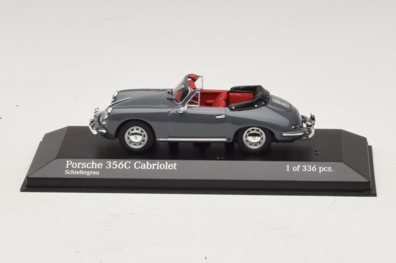 Porsche 356C Cabriolet Grå Minichamps 1:43 430062339 Metal