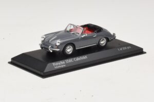 Porsche 356C Cabriolet Grå Minichamps 1:43 430062339 Metal — billede 2 af 4