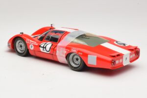 Porsche 906 LH Squadra Tartaruga #40 D. Spoerry / R. Steinemann 12 Hours of Sebring 1967 Minichamps 1:18 100676140 Metal — billede 7 af 8