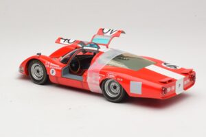 Porsche 906 LH Squadra Tartaruga #40 D. Spoerry / R. Steinemann 12 Hours of Sebring 1967 Minichamps 1:18 100676140 Metal — billede 5 af 8