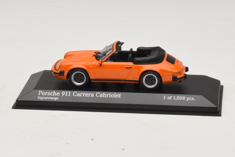 Porsche 911 930 Carrera Cabriolet Orange Minichamps 1:43 Porsche 911 930 Carrera Cabriolet Orange Minichamps 1:43 430062038 Metal