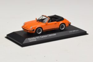 Porsche 911 930 Carrera Cabriolet Orange Minichamps 1:43 430062038 Metal — billede 2 af 4