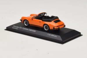 Porsche 911 930 Carrera Cabriolet Orange Minichamps 1:43 430062038 Metal — billede 3 af 4