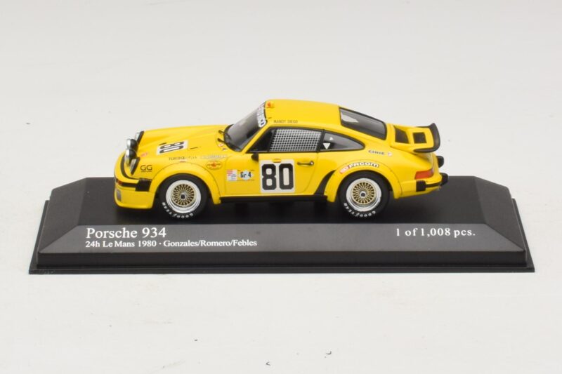 Porsche 911 934 #80 Gonzalez / Romero 24 Hours of Le Mans 1980 Minichamps 1:43 Porsche 911 934 #80 Gonzalez / Romero 24 Hours of Le Mans 1980 Minichamps 1:43 400806480 Metal