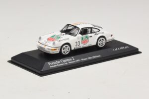 Porsche 911 964 Carrera 2 #33 M. Hakkinen Monaco Carrera Cup Winner 1993 Minichamps 1:43 430936033 Metal — billede 2 af 4