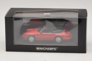 Porsche 911 964 Carrera 2 Cabriolet Rød Minichamps 1:43 430067330 Metal — billede 4 af 4