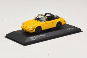 Porsche 911 964 Targa Gul Minichamps 1:43 400061367 Metal — billede 2 af 4
