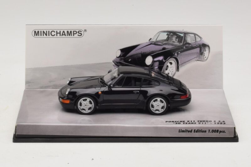 Porsche 911 964 Turbo S 3.6 30-Års Jubilæum Sort Minichamps 1:43 Porsche 911 964 Turbo S 3.6 30-Års Jubilæum Sort Minichamps 1:43 436069171 Metal