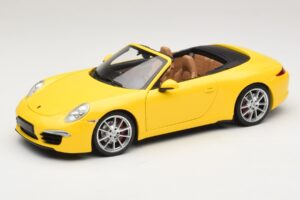 Porsche 911 991 Carrera S Cabriolet Gul Minichamps 1:18 100061031 Metal