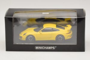 Porsche 911 991 GT3 Gul Minichamps 1:43 410062021 Metal — billede 4 af 4