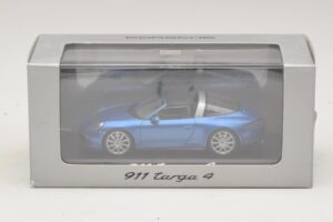 Porsche 911 991 Targa Blå Metallic Minichamps 1:43 WAP0200350E Metal — billede 4 af 4