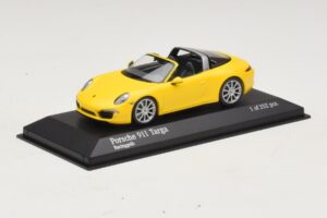 Porsche 911 991 Targa Gul Minichamps 1:43 410062441 Metal — billede 2 af 4