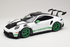 Porsche 911 992 GT3 RS Tribute to Carrera RS Hvid Python Green Norev 1:12 127535 Metal