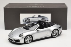 Porsche 911 992 Targa 4 GTS Sølv Minichamps 1:18 WAP0211460RTRG Metal — billede 6 af 6
