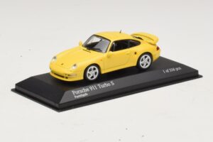 Porsche 911 993 Turbo S Gul Minichamps 1:43 430069270 Metal — billede 2 af 4