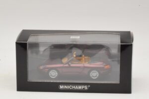 Porsche 911 996 Cabriolet Rød Metallic Minichamps 1:43 400061092 Metal — billede 4 af 4