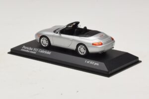Porsche 911 996 Cabriolet Sølv Metallic Minichamps 1:43 400061091 Metal — billede 3 af 4