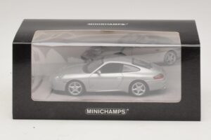 Porsche 911 996 Carrera 40-Års Jubilæum Sølv Minichamps 1:43 436061070 Metal — billede 4 af 5