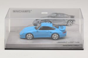 Porsche 911 996 Turbo S 3.6 Jubilæumsudgave Blå Minichamps 1:43 436069270 Metal — billede 4 af 5