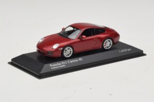 Porsche 911 997 Carrera 4S Red Metallic Minichamps 1:43 400066422 Metal — billede 2 af 4