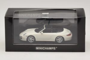 Porsche 911 997 Carrera 4S Cabriolet Hvid Minichamps 1:43 400066431 Metal — billede 4 af 4